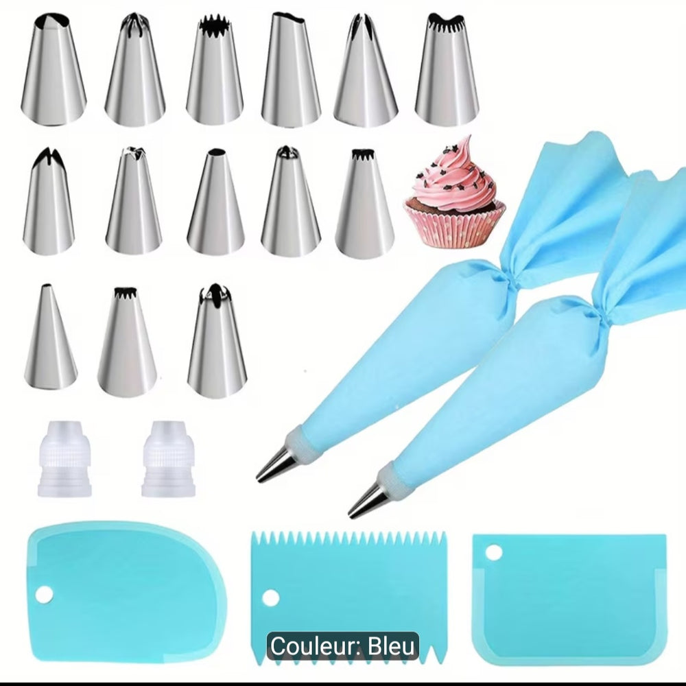Kit de Pâtisserie 21 Pièces – Décoration de Gâteaux et Cupcakes
